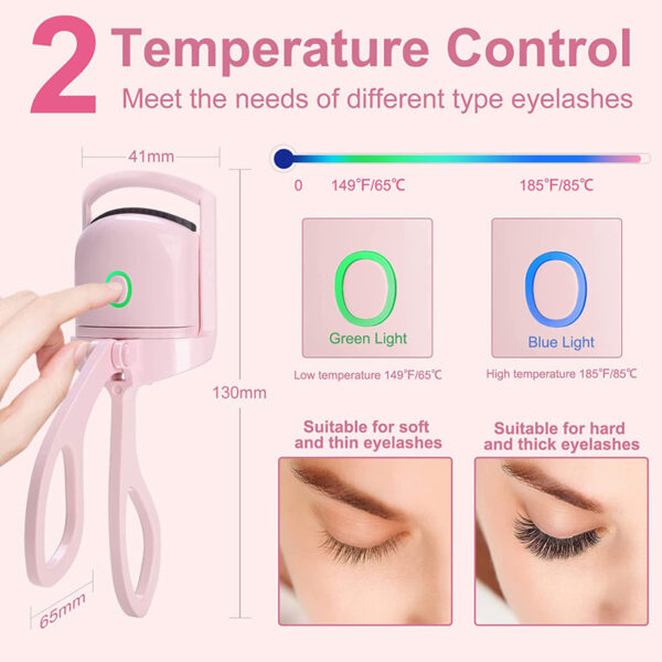 Eyelash Curler Portable Electric Heated Comb - Image 10