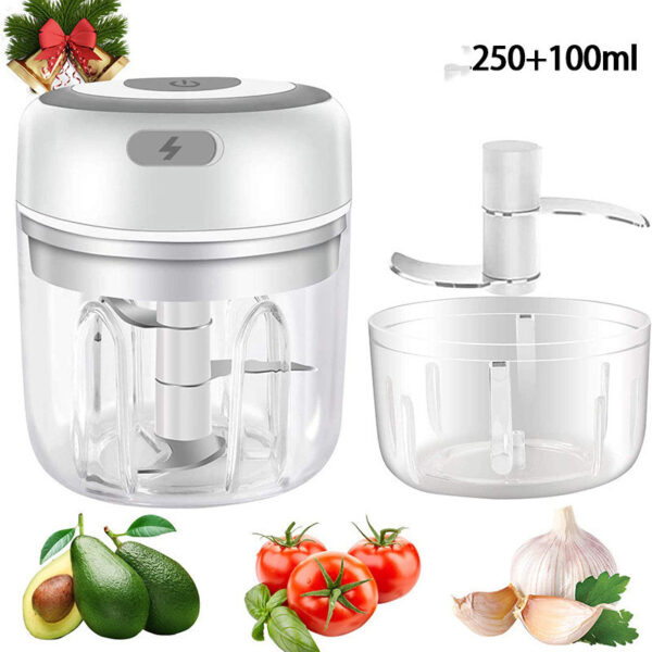 Mini Electric Garlic Chopper USB Charging Kitchen Tool - Image 2