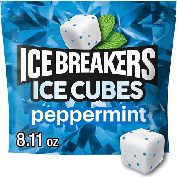 Ice breakers ice-cubes peppermint-sugar-free-chewing-gum-pouch - Image 2