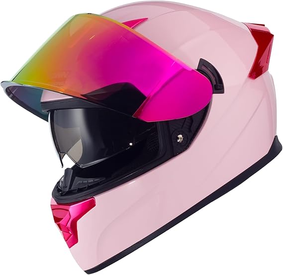 Motorcycle Helmets Street Bike Full Face Motorcycle Helmet Motorbike for Adults DOT Approved Helmets, F-700 - Image 2