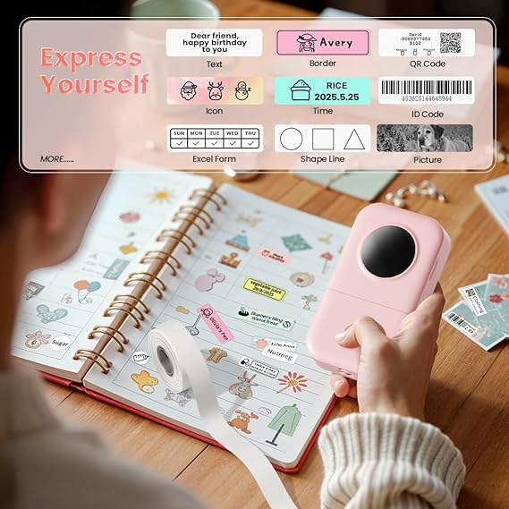 Label Maker Machine, D30 Portable Handheld Bluetooth Mini Label Printer - Image 2