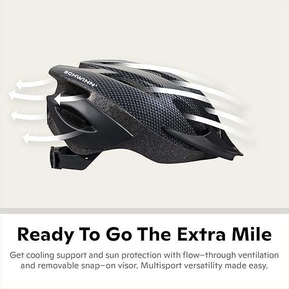 Helmet for Adults, Size 58-62 cm for Riders Ages 14+, Microshell, Adjustable Dial & Straps - Image 3