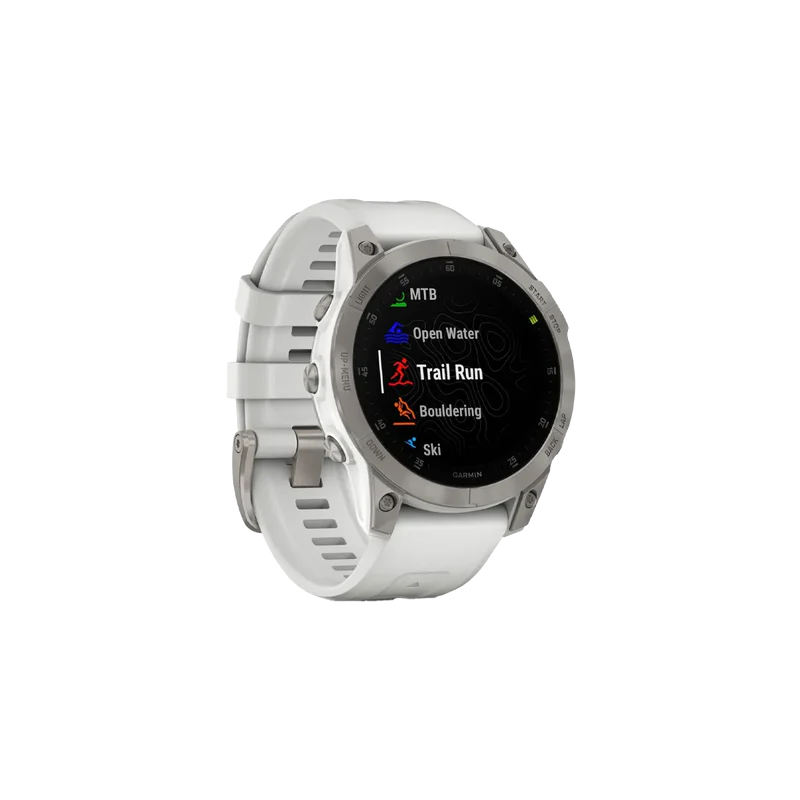 Garmin epix Gen 2 Premium Active Smartwatch White Titanium