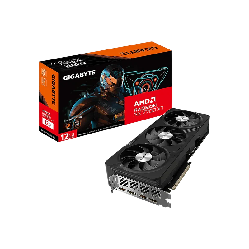 GIGABYTE RX 7700 XT Gaming OC 12G Graphics Card | 12GB GDDR6