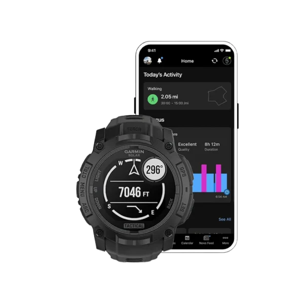 Garmin Instinct 3 Tactical Edition 50mm Solar GPS Watch