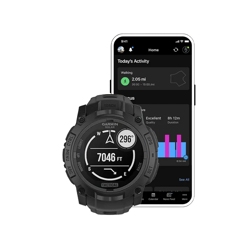 Garmin Instinct 3 Tactical Edition 50mm Solar GPS Watch