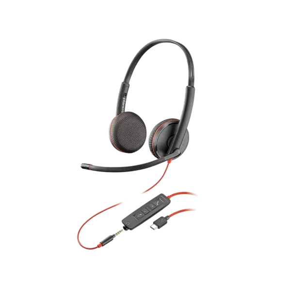 Plantronics Blackwire C3225 USB Headset with 3.5mm Jack