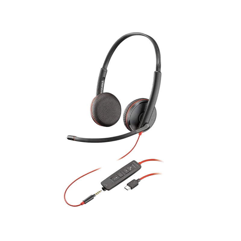 Plantronics Blackwire C3225 USB Headset with 3.5mm Jack
